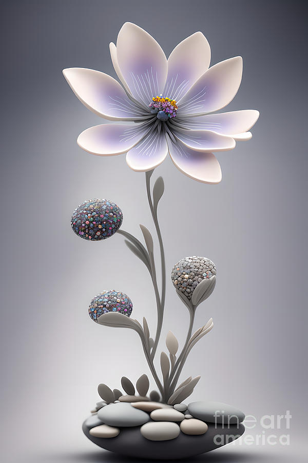 Floral Fantasy - 3 Digital Art by Philip Preston
