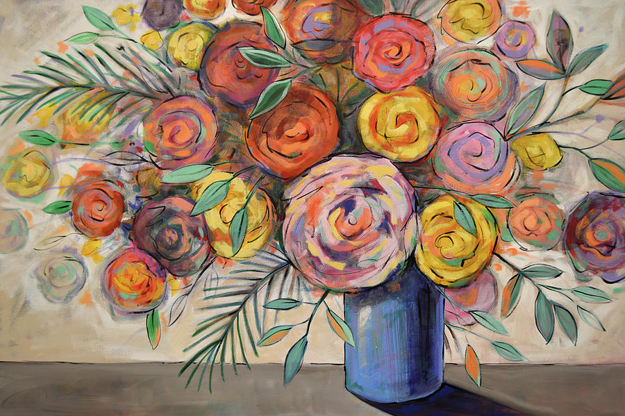 Floral Fantasy Painting by Amy Giacomelli