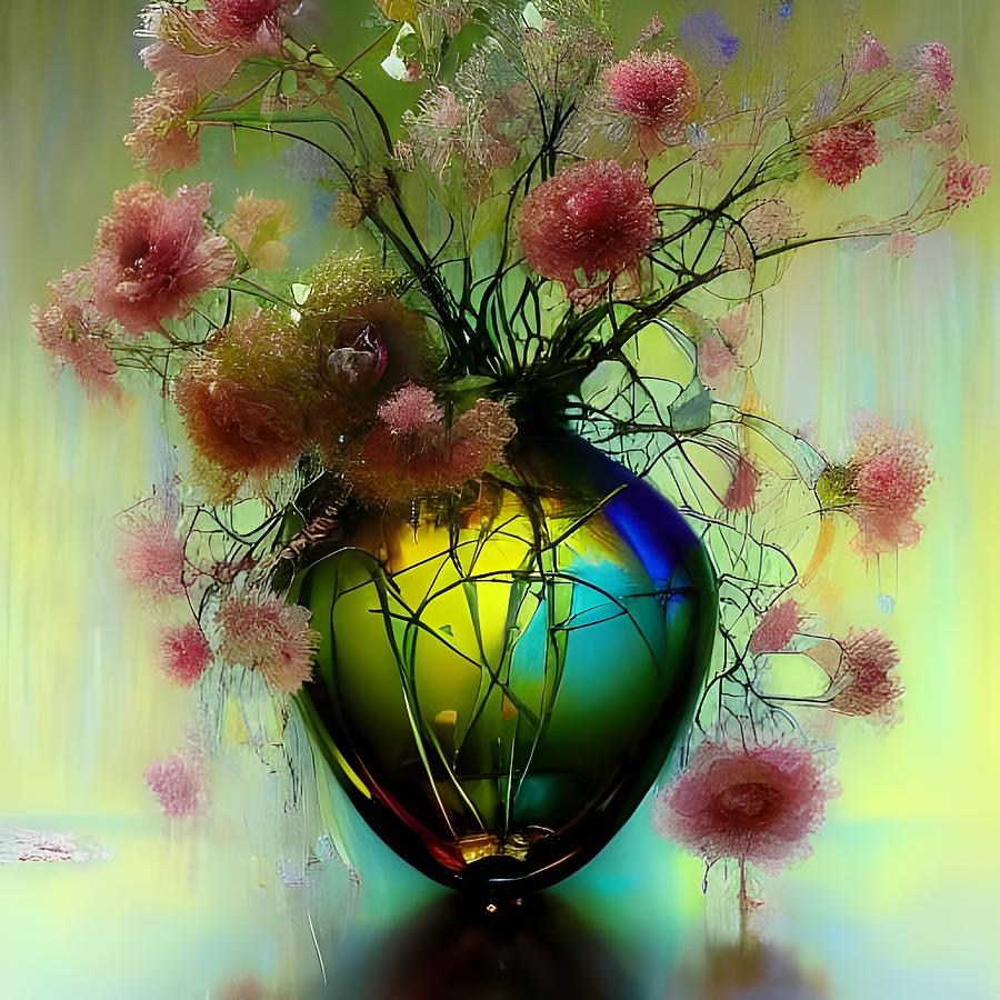 Floral fantasy Digital Art by April Cook