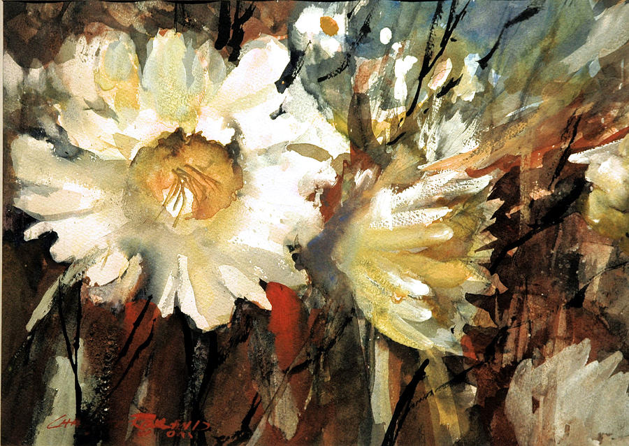 Floral Fantasy Painting by Charles Rowland