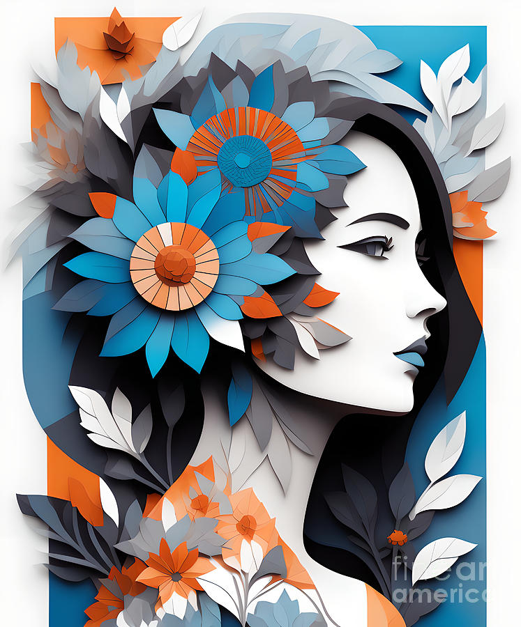 Floral Fashion - 3 Digital Art by Philip Preston