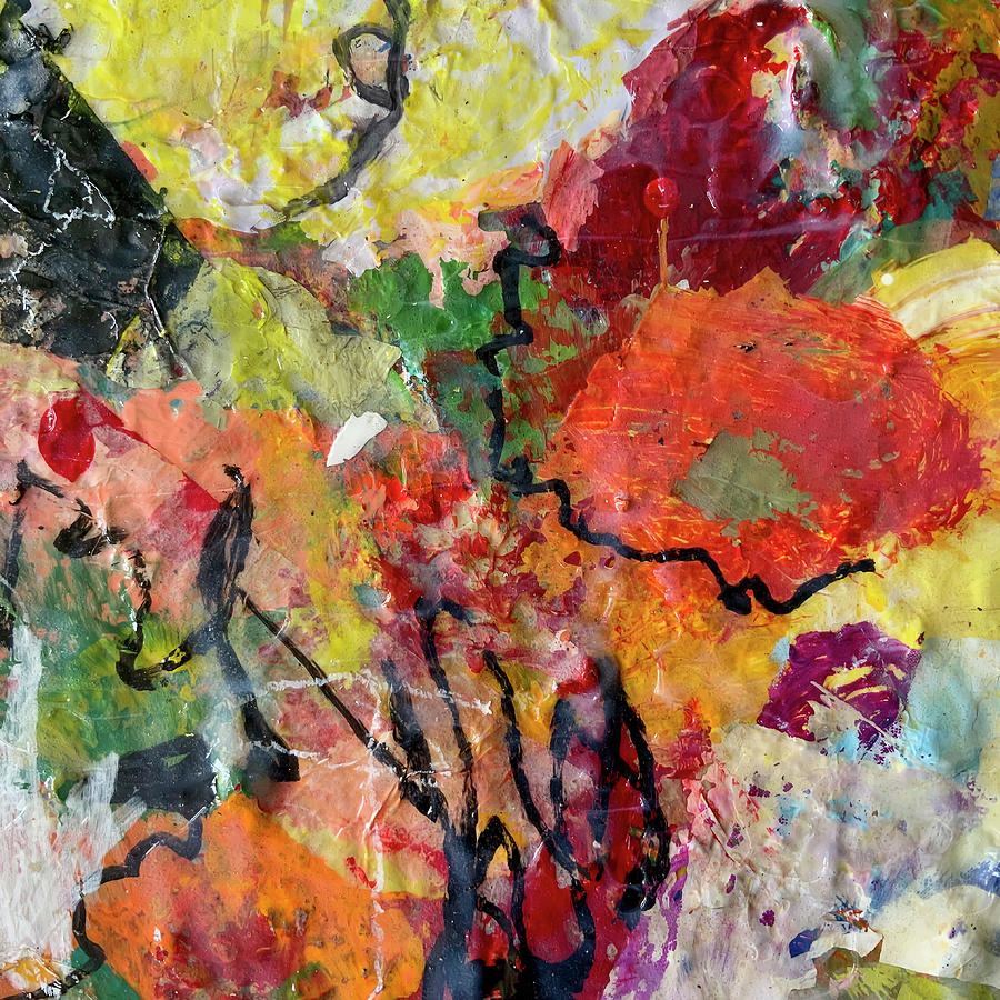 Floral Fragments 02 Painting by Jo-Anne Gazo-McKim