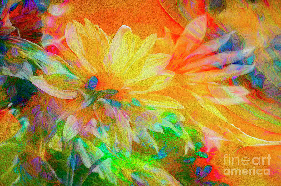 Floral Greetings 02 Digital Art by Edmund Nagele FRPS