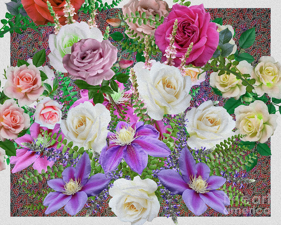 Floral Greetings Digital Art by Edmund Nagele FRPS