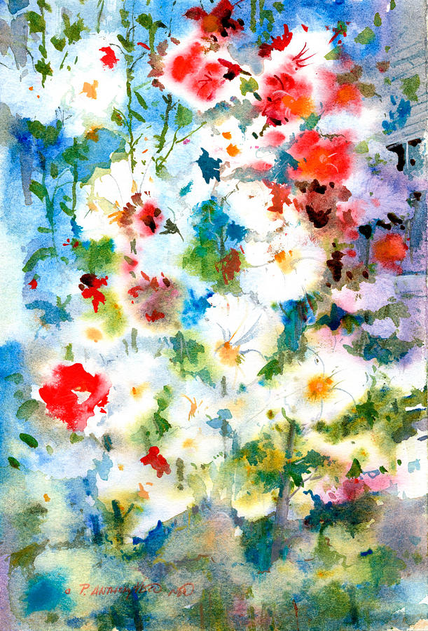 Floral Growth Painting by P Anthony Visco