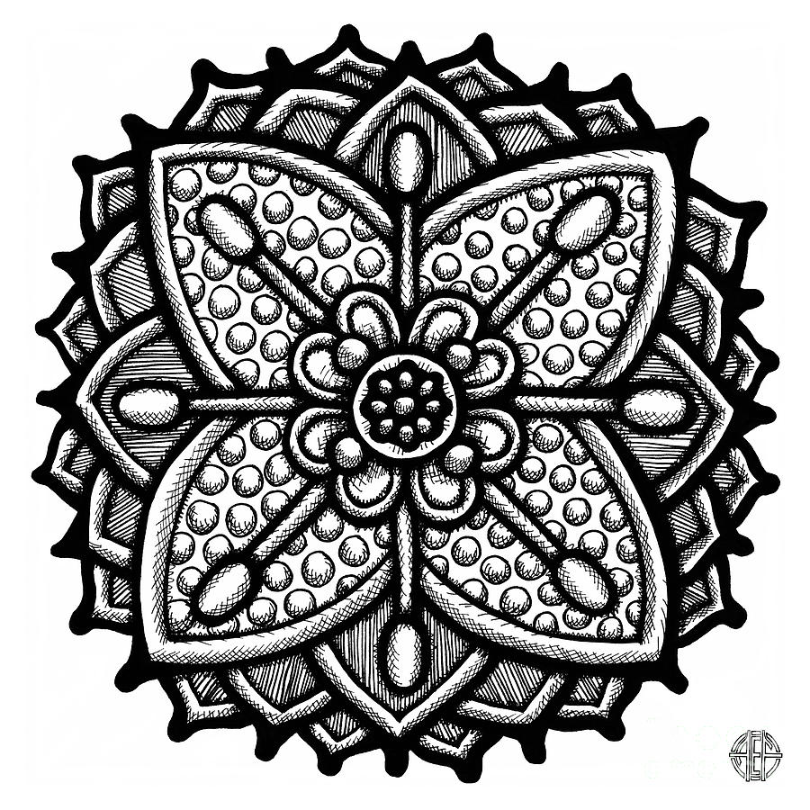 Floral Icon 96 Drawing by Amy E Fraser