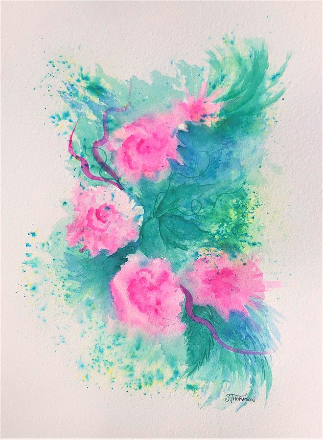 Watercolor Painting - Floral Inspiration II by Judy Thompson