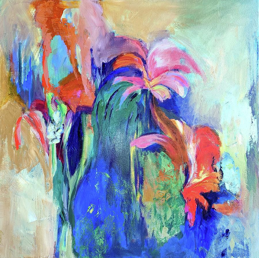 Floral Joy Painting by Jillian Goldberg