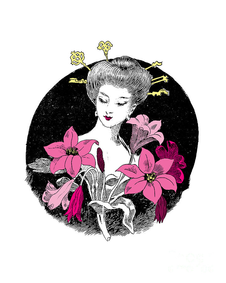 Flower Digital Art - Floral Lady by Madame Memento