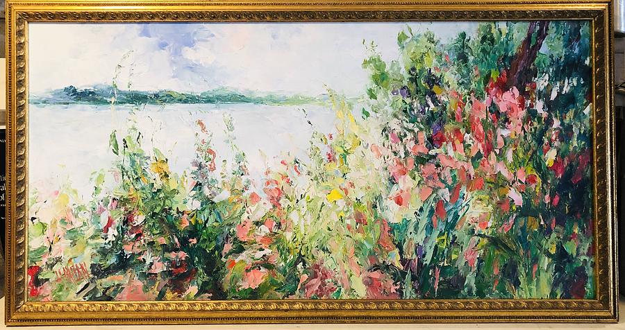 Floral Landscape Painting by Henrietta Milan