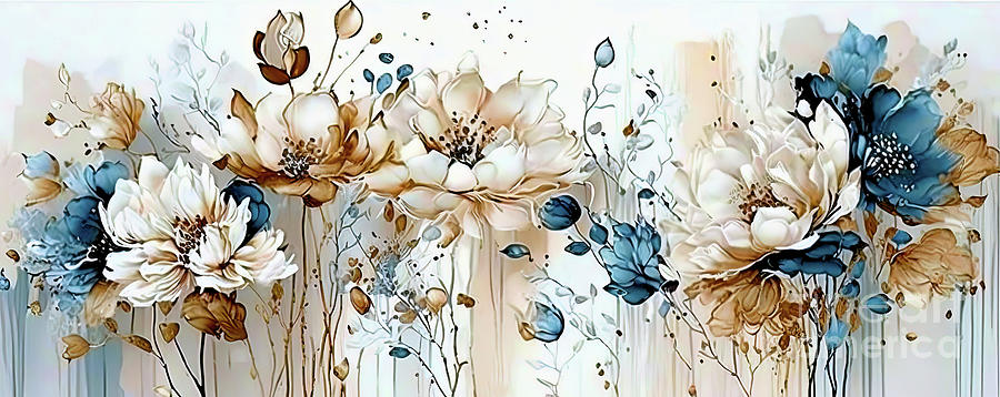 Floral Medley #3 Digital Art by Elaine Manley
