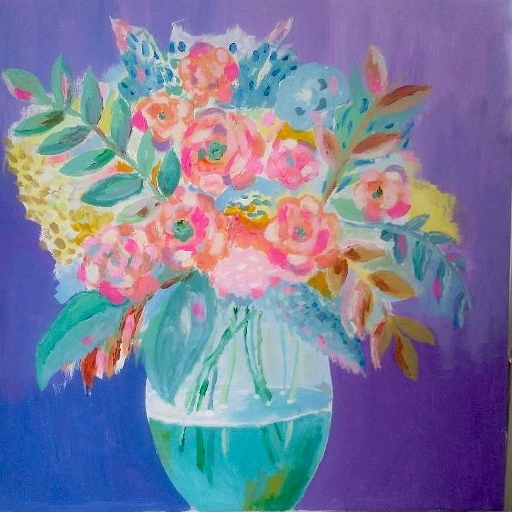 Floral Painting by Milena Martinez - Fine Art America