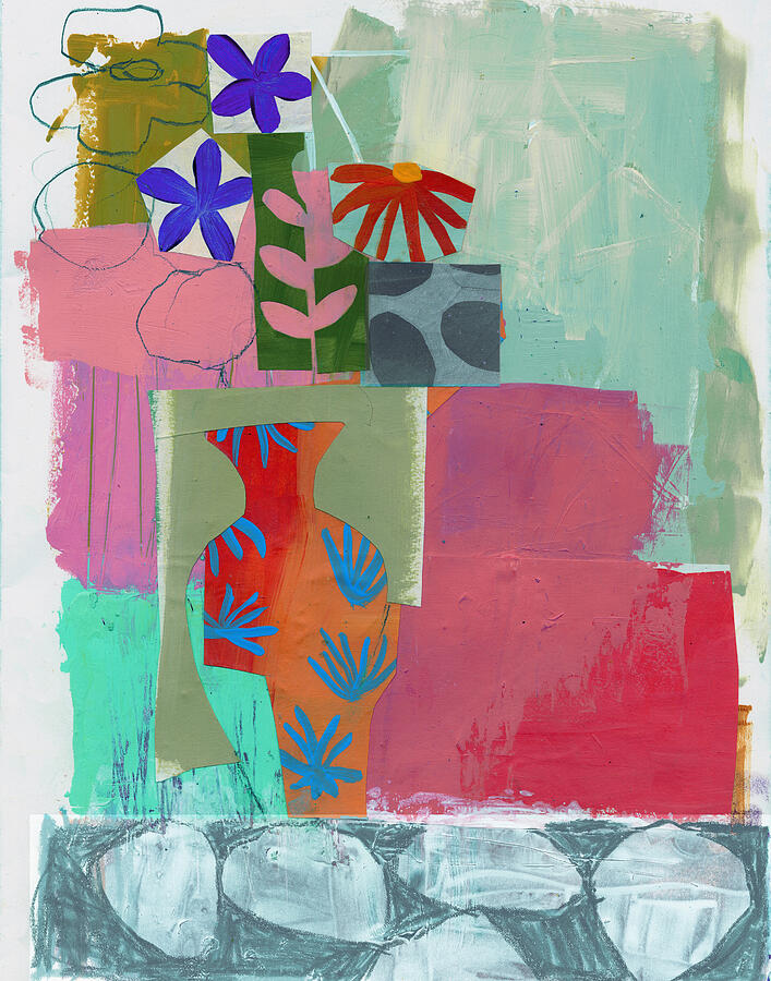 Floral No. 98.6 Painting by Jane Davies