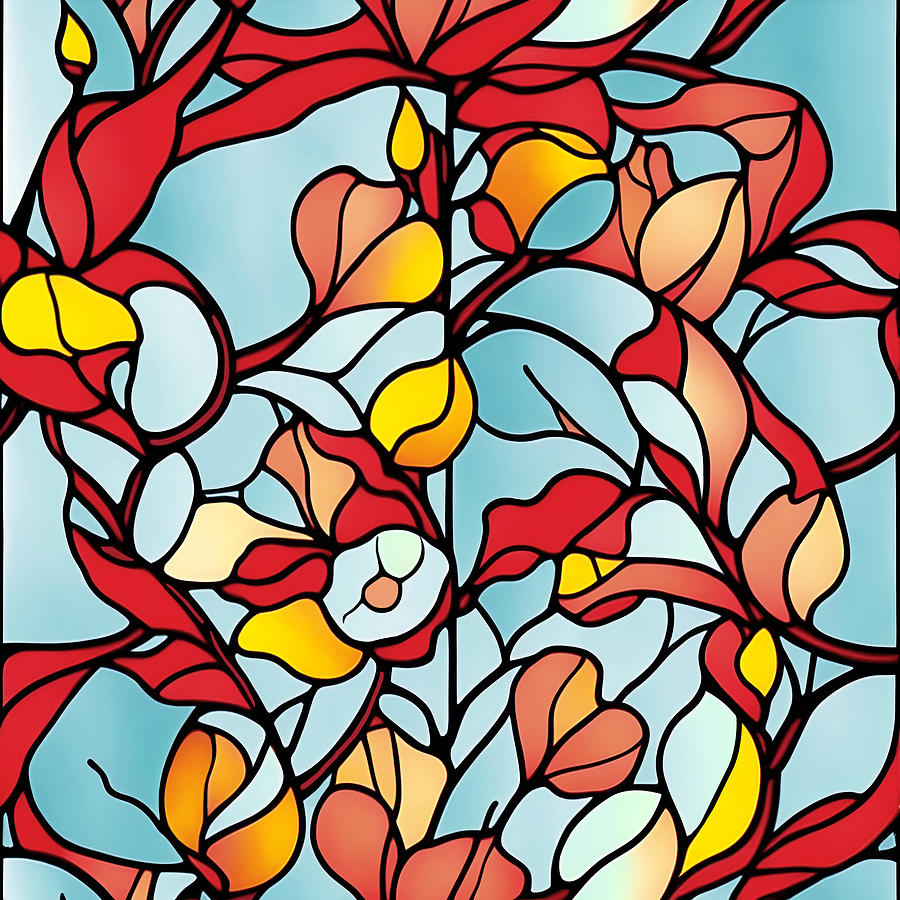 Floral Pattern #5 Digital Art by Mark Greenberg