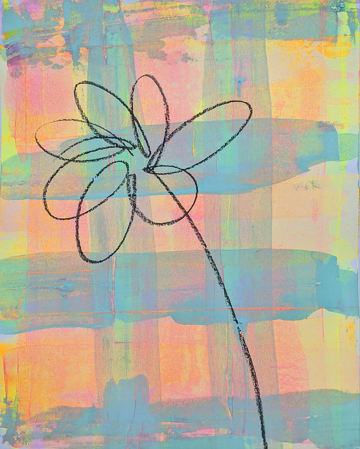 Floral Plaid 3 Mixed Media by Valerie Reeves