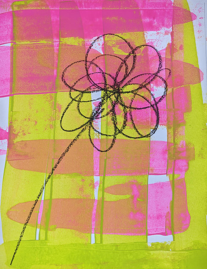 Floral Plaid 4 Mixed Media by Valerie Reeves