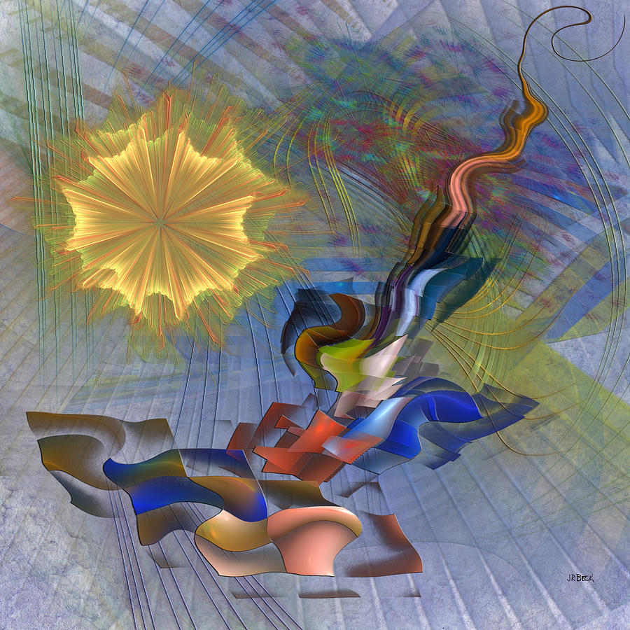 Floral Predator - Square Version Digital Art by Studio B Prints