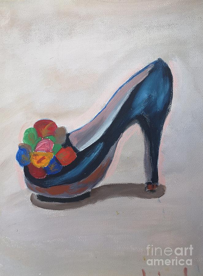 Floral Pump Painting by Jennylynd James