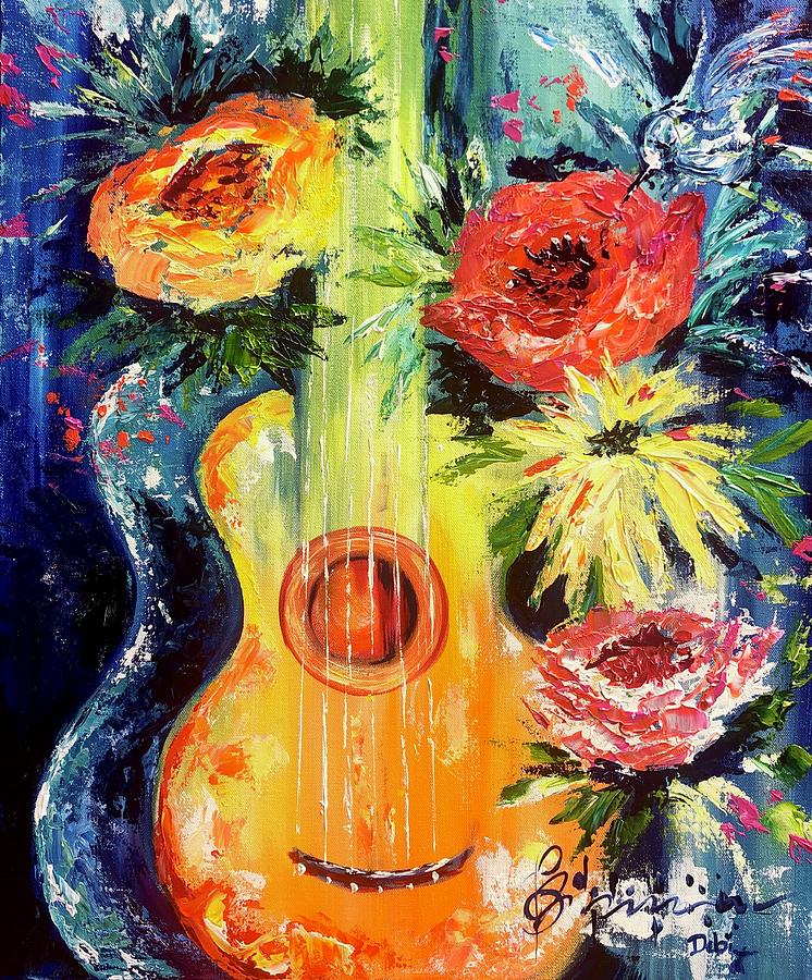 Floral Riffs Painting by Debi Starr