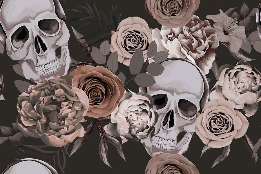 Floral Skull Stock Photos - 50,626 Images