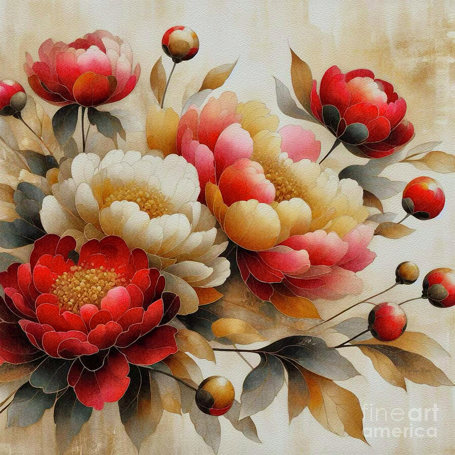Floral Symphony Painting by Maria Angelica Maira