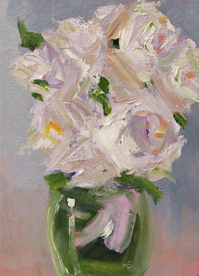 Floral Textures Painting by Nancy Merkle