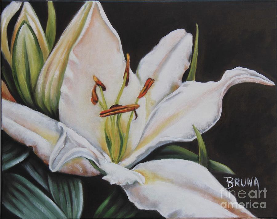 Lily Painting - Floral Treasure by Bruna CHRISTIAN