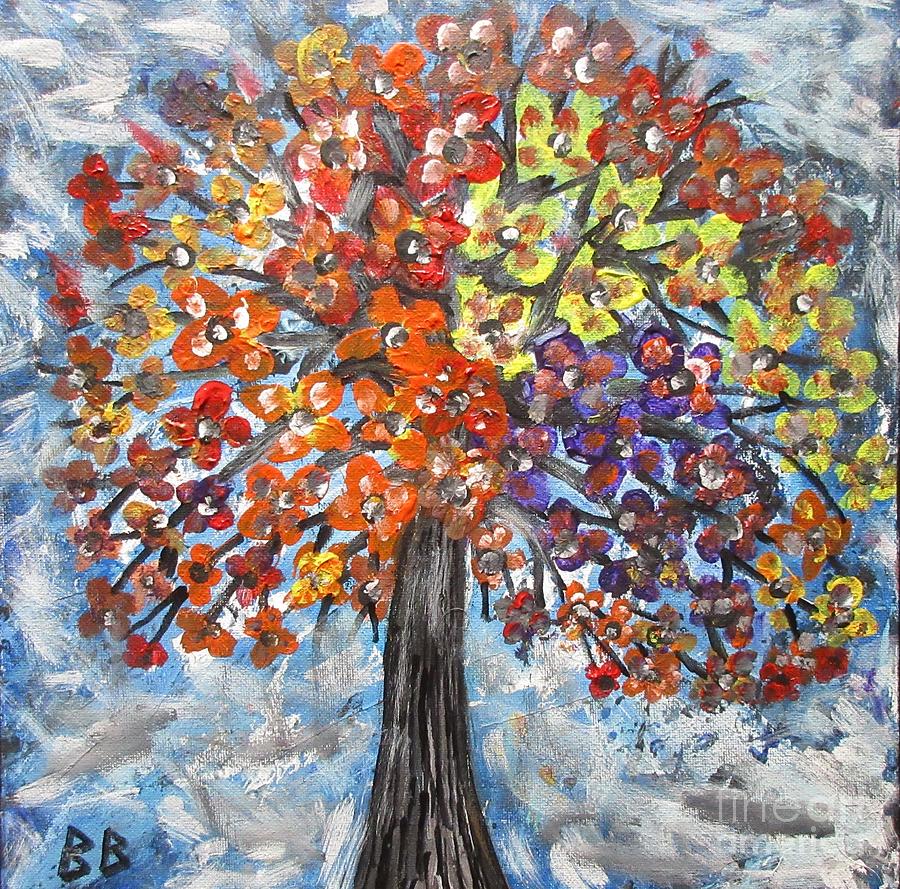 Floral Tree  Painting by Bradley Boug