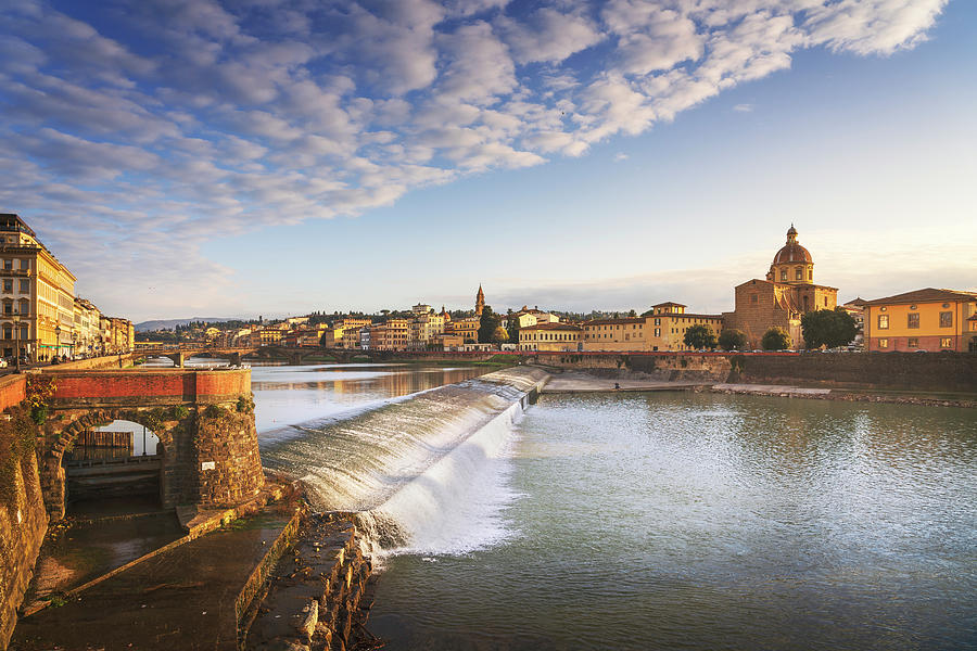 Florence, Arno river and San Frediano church. Italy Photograph by Stefano Orazzini