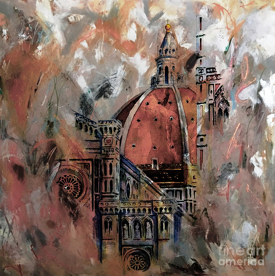 Florence Cathedral and Brunelleschis dome Painting by Gull G