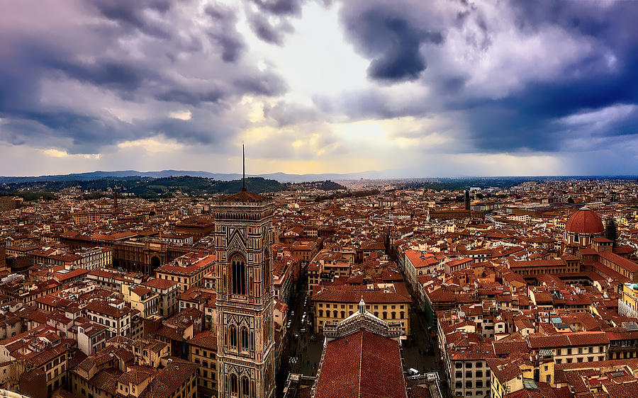 Florence Cityscape From The Duomo  Photograph by Deborah League
