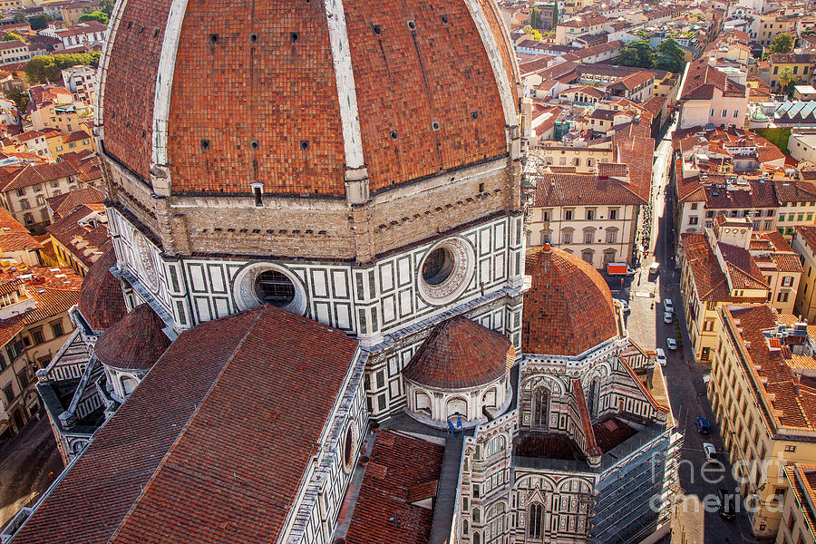 Florence Duomo From Above - Tuscany Italy Photograph by Brian Jannsen