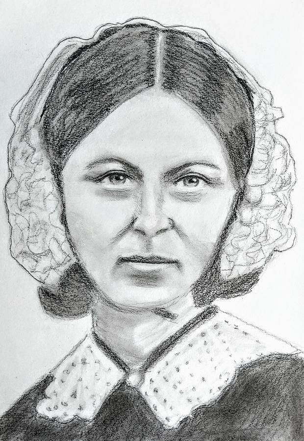 Buy Florence Nightingale Line Drawing Pioneer Woman Print Nurse Online in  India  Etsy