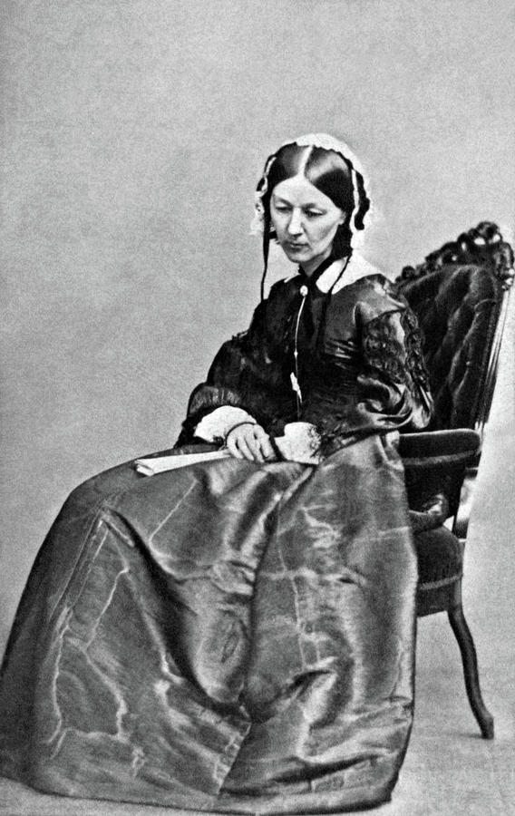 Florence Nightingale Portrait - 1854 Photograph by War Is Hell Store