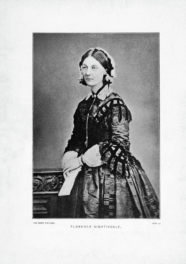 Portrait Photograph - Florence Nightingale Portrait by War Is Hell Store