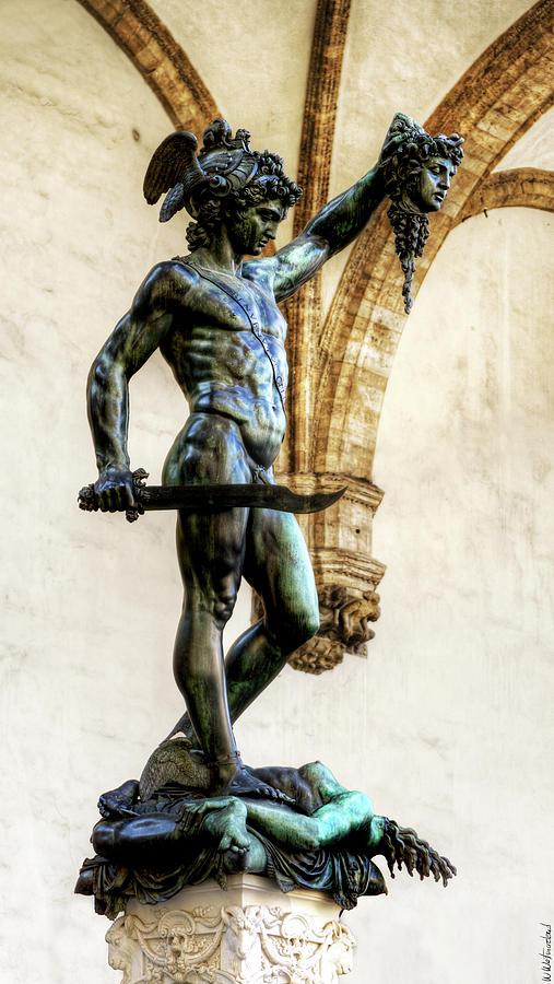 Florence - Perseus and Medusa - vintage version Photograph by Weston Westmoreland