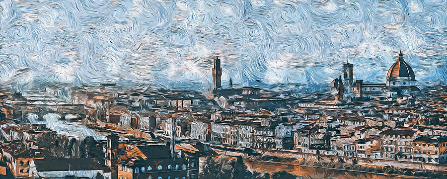 Florence, the cradle of the Renaissance - 01 Painting by AM FineArtPrints