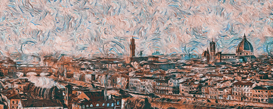 Florence, the cradle of the Renaissance - 02 Painting by AM FineArtPrints