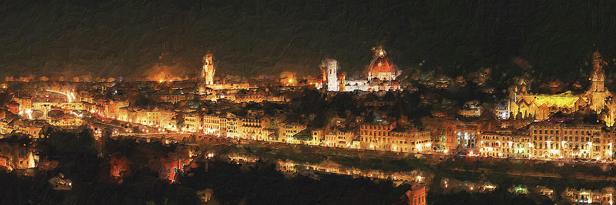 Florence, the cradle of the Renaissance - 03 Painting by AM FineArtPrints