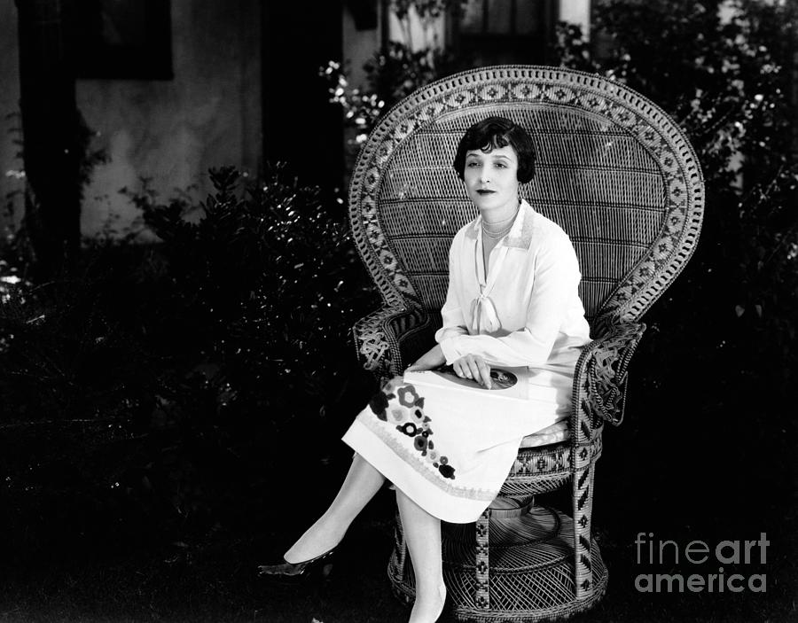 Florence Vidor at Home Photograph by Sad Hill - Bizarre Los Angeles Archive