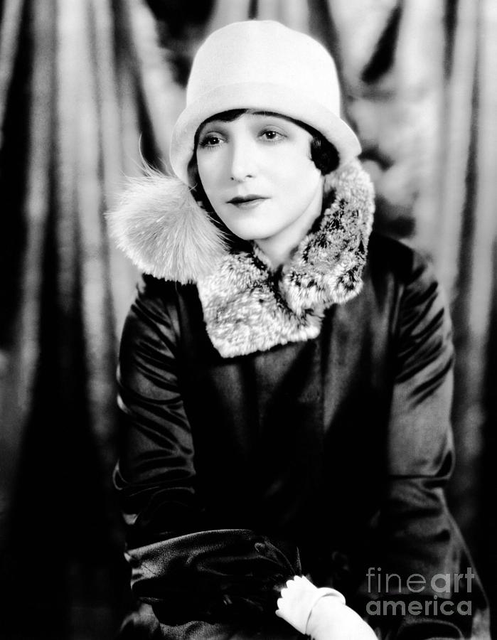 Florence Vidor - Cloche and Fur Photograph by Sad Hill - Bizarre Los Angeles Archive