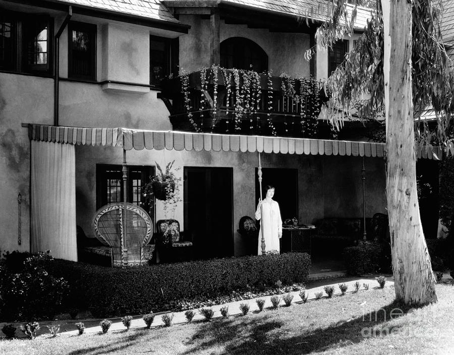 Florence Vidor Home 1920s Photograph by Sad Hill - Bizarre Los Angeles Archive