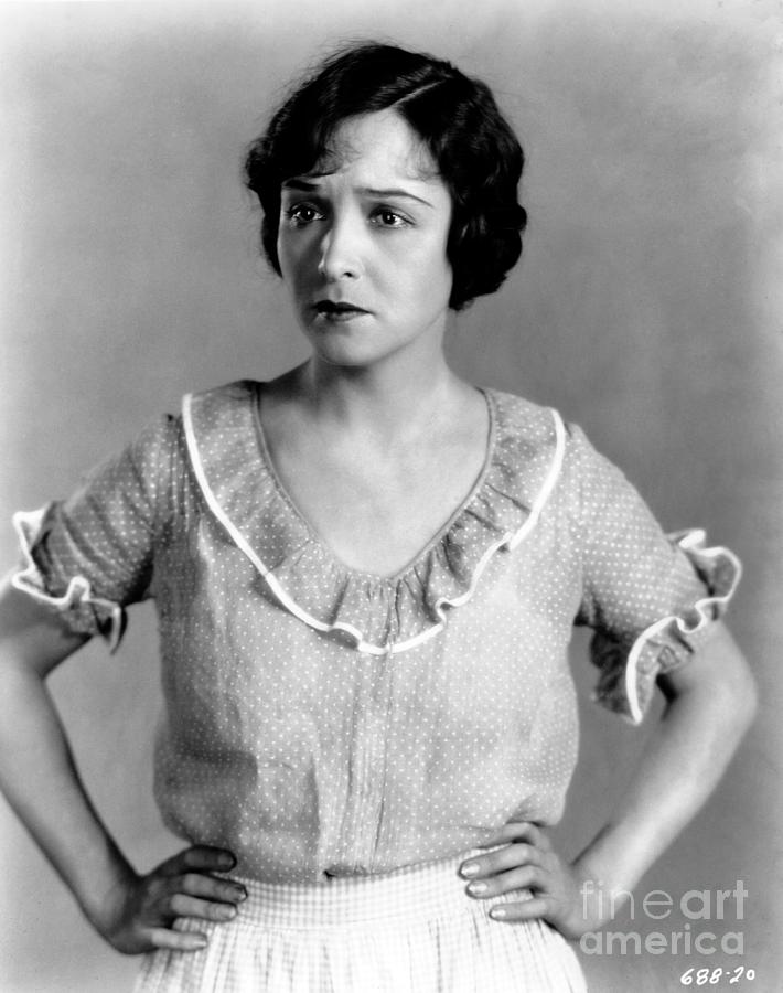 Florence Vidor Portrait in Day Dress Photograph by Sad Hill - Bizarre Los Angeles Archive
