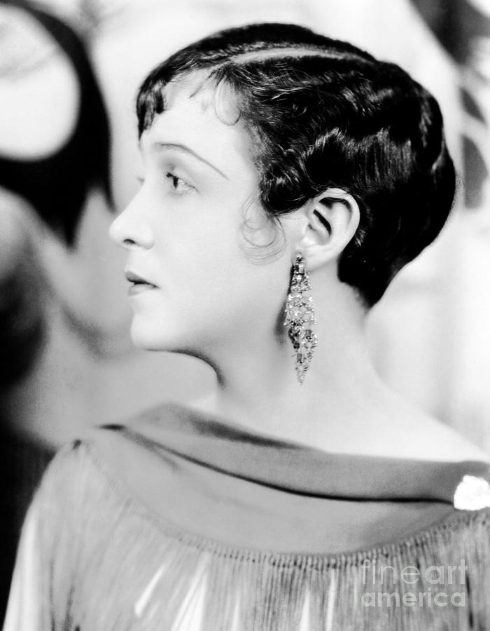 Florence Vidor - profile earring Photograph by Sad Hill - Bizarre Los Angeles Archive
