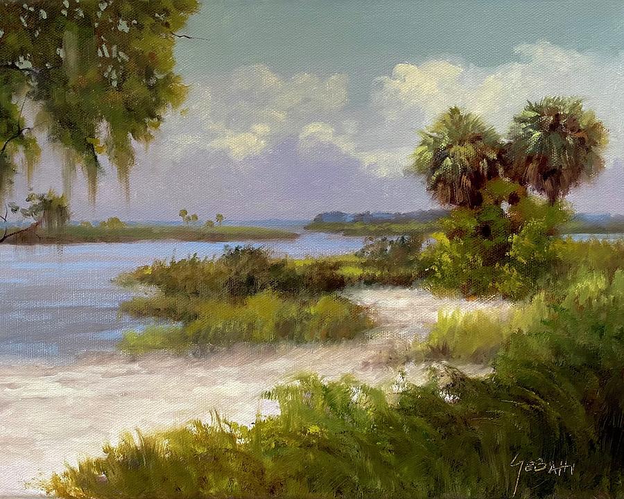 Florida Backcountry Marshland Art Print Painting by Karim Gebahi - Fine ...