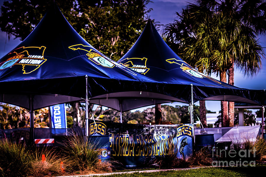 Florida Bass Nation At Tournament Umbrellas  Photograph by Philip And Robbie Bracco