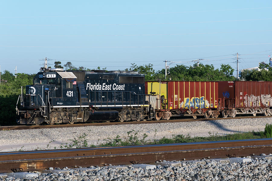 Florida East Coast Cargo Train Photograph by Bradford Martin