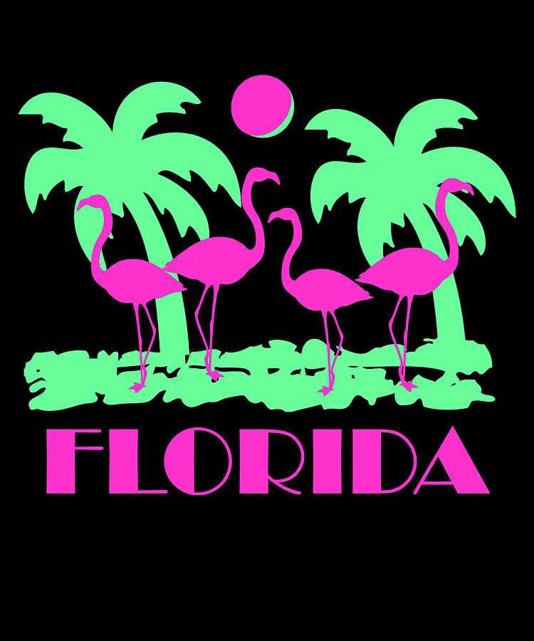 Florida Flamingos Digital Art by Flippin Sweet Gear