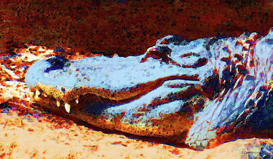 Gator Painting - Florida Gator Art - Sharon Cummings by Sharon Cummings Gator Painting - Florida Gator Art - Sharon Cummings by Sharon Cummings