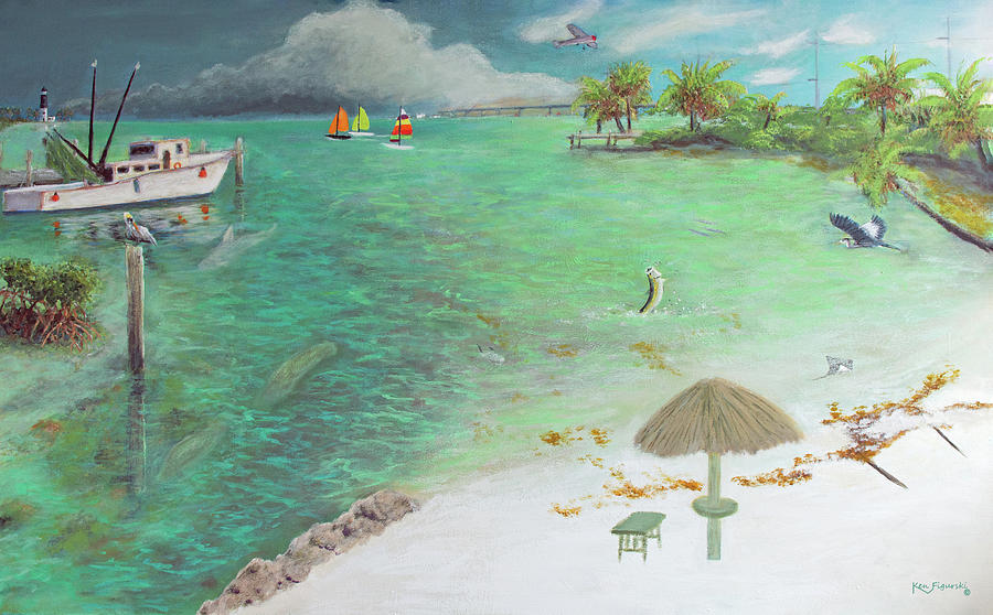 Florida Keys Painting Art Painting by Ken Figurski